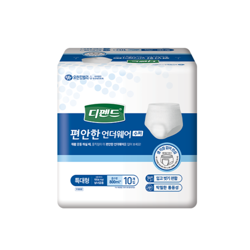 디펜드 편안한 언더웨어 수퍼 특대형(16매×4팩=64매/ 흡수량 800ml)