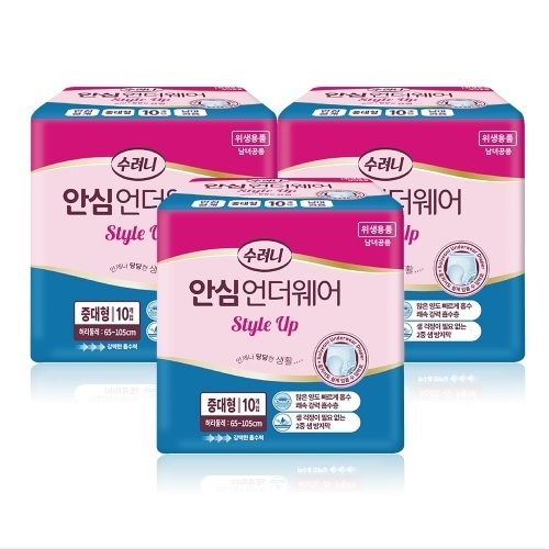 수려니 언더웨어 중대형 1박스(10매x8팩) 