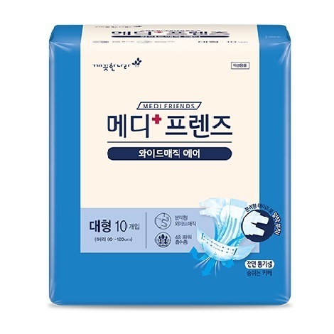 메디프렌즈 와이드매직 에어특대형 1박스(10입×10팩=100장)