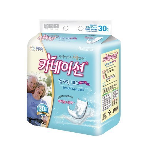 카네이션 패드 일자 프리미엄 3회분 240매 30매x8팩